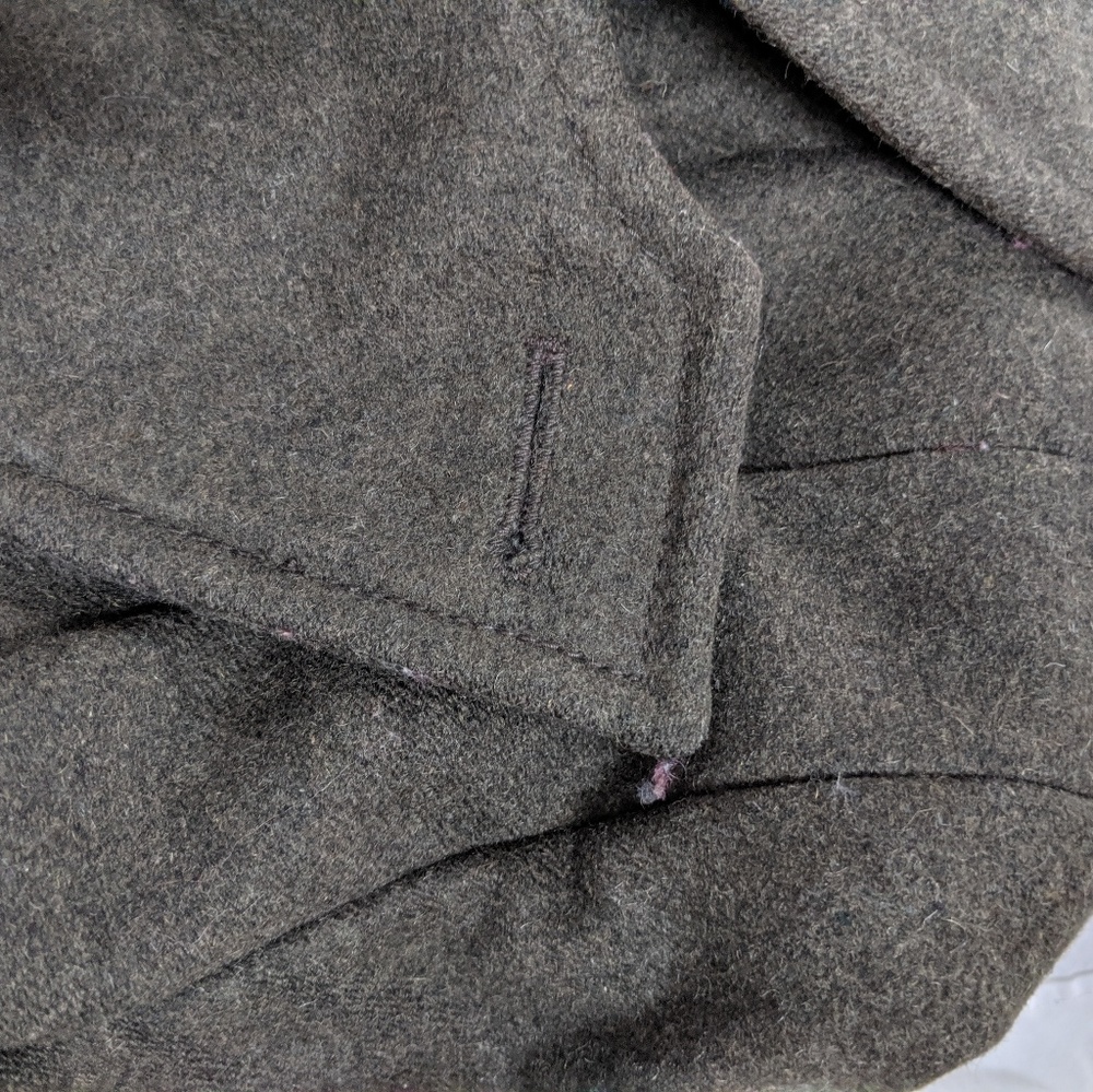 CLUB MONACO long wool coat/army green / XS - Picture 3 of 8